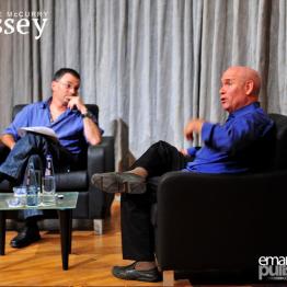 Interviewing Steve McCurry, Valletta 2012